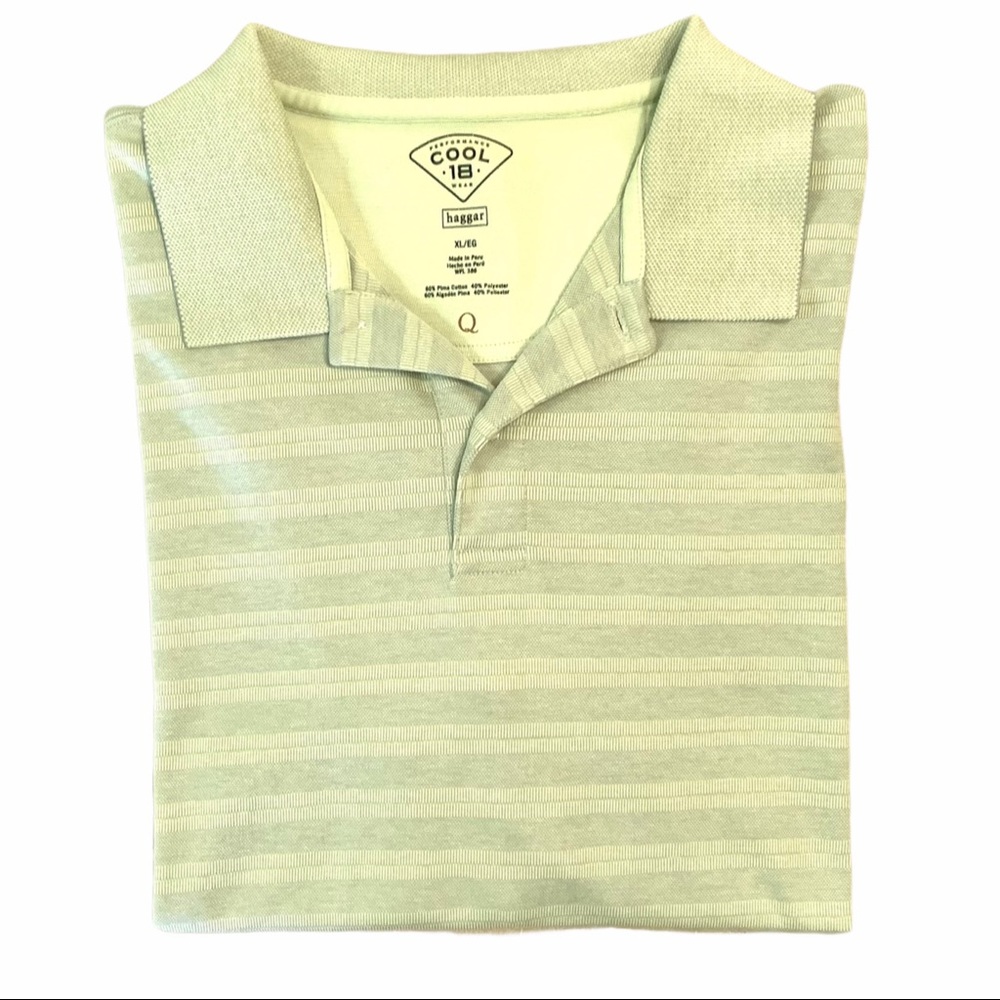 Mens Haggar Cool 18 Short Sleeve Shirt XL
